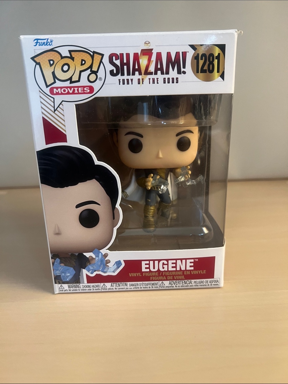 Funko Pop! Movies Shazam! Eugene Vinyl Figure - White & Gold